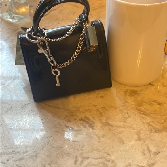 Chic Black Mini Bag with Gold Hardware - Picture 4 of 4